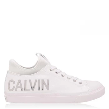 Image of Calvin Klein Jeans Ivanco Trainers - White/Silver