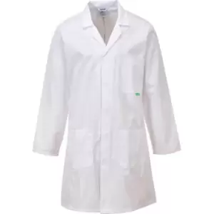 Image of Portwest Anti Microbial Lab Coat White L
