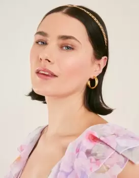 Image of Accessorize Womens Metal Chain Headband, Size: L 12 cm