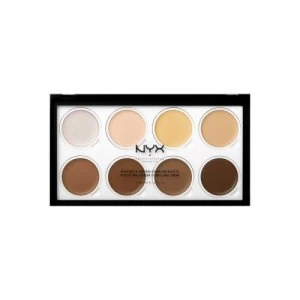 Image of NYX Professional Makeup Highlight & Contour Cream Pro Palette 16g