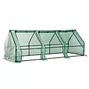Image of OutSunny Greenhouse Outdoors Waterproof Green 900 mm x 2700 mm x 900 mm