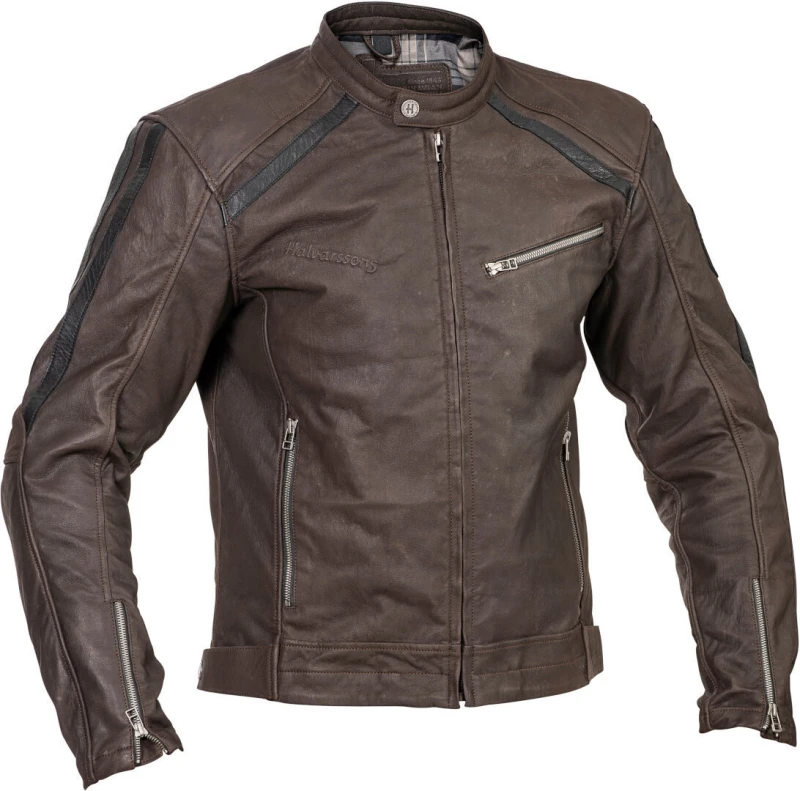 Image of Halvarssons Sandtorp Leather Jacket Brown Size 62