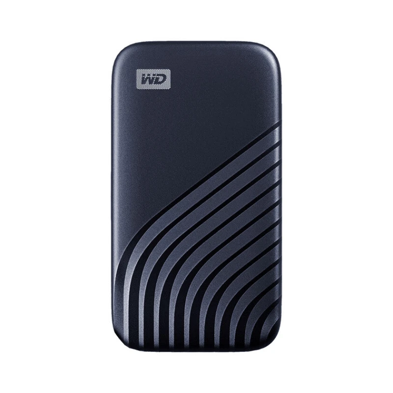 Image of WD WD My Passport 2 TB 2.5 external SSD hard drive USB-C Blue WDBAGF0020BBL-WESN WDBAGF0020BBL-WESN