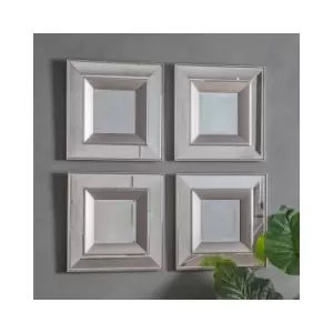 Image of Madrid Square Mirror Pack of 4 - Caspian House