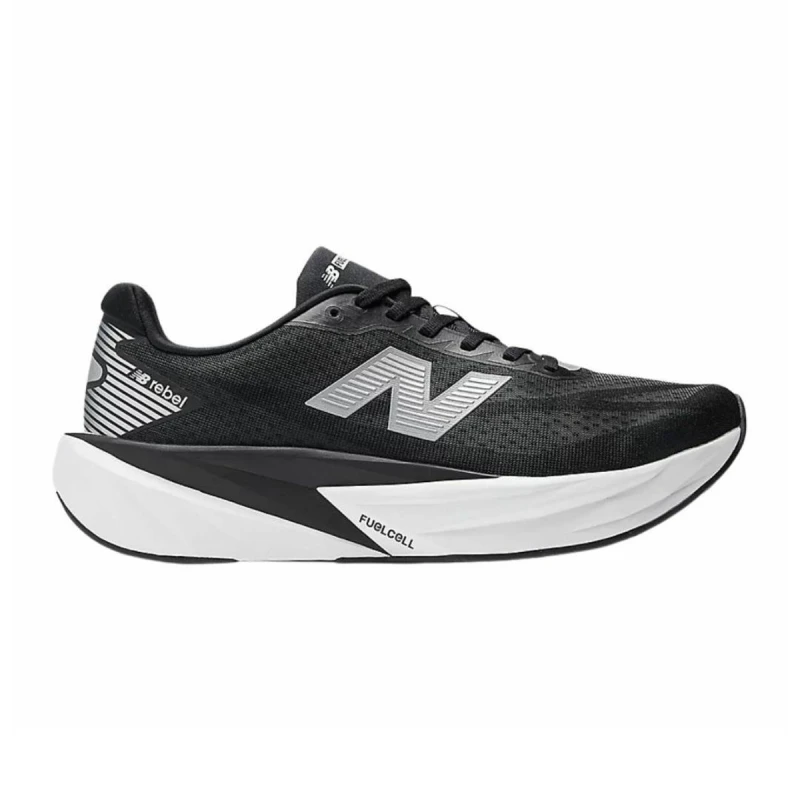 Image of New Balance FuelCell Rebel v5 Black White AW25, Size 43 - EUR