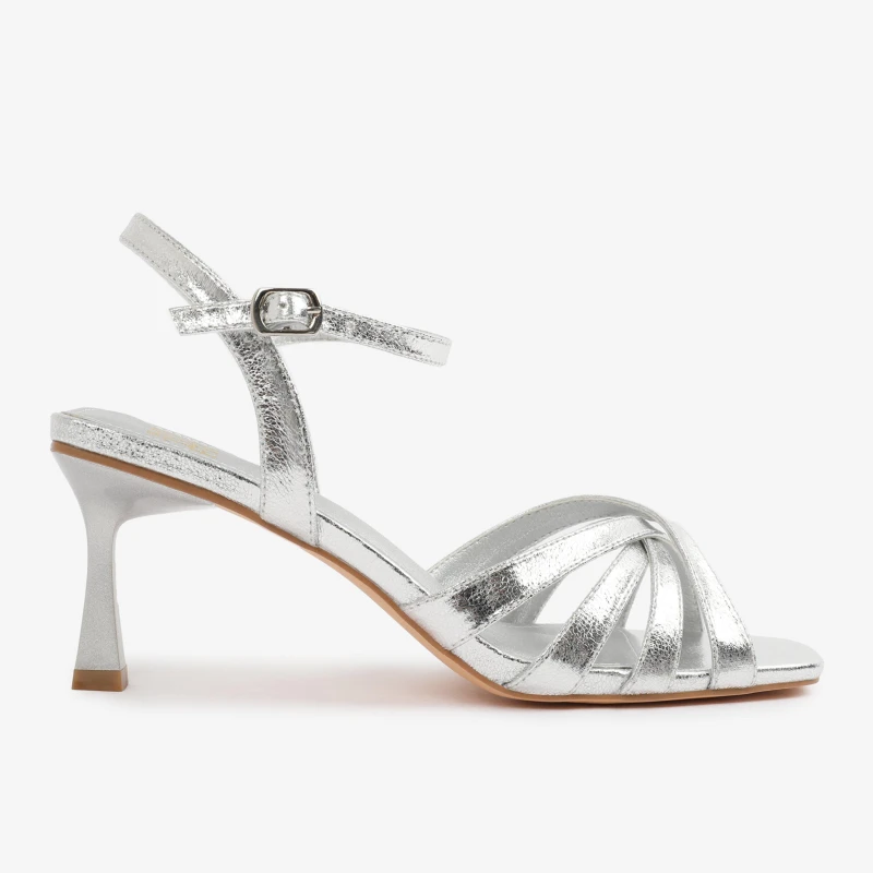 Image of Wheres That From Wheres That From SilverPU Torigh wide-fit Cross-O Silver 8