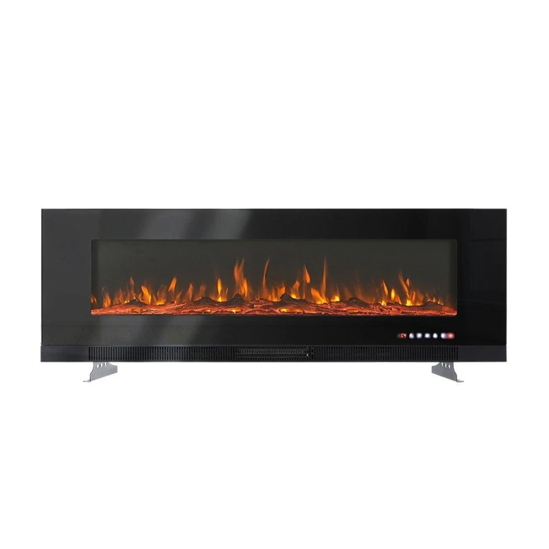 Image of Kabinet UK 60" Wall Mounted Electric Fireplace Black unisex One size