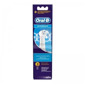 Image of Oral B Interspace Replacement Heads Toothbrush 2Pcs