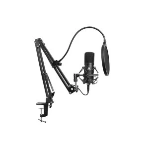 Image of Maono Studio Microphone Kit USB Connection Table Spring Loaded Boom Arm and Pop Filter