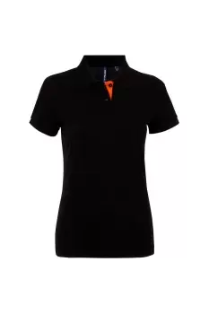 Image of Short Sleeve Contrast Polo Shirt