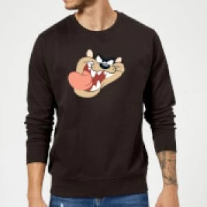 Image of Looney Tunes Tasmanian Devil Face Sweatshirt - Black - XXL