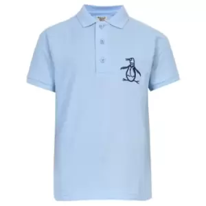 Image of Original Penguin Penguin Logo SS Polo Bb99 - Blue