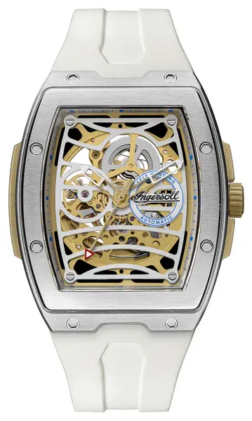 Image of Ingersoll I12309 THE CHALLENGER Automatic (42mm) White Dial Watch