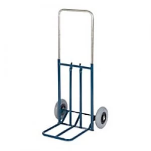 Image of GPC Trolley Blue 2 Castors Lifting Capacity: 100kg 300mm x 1060mm x 360