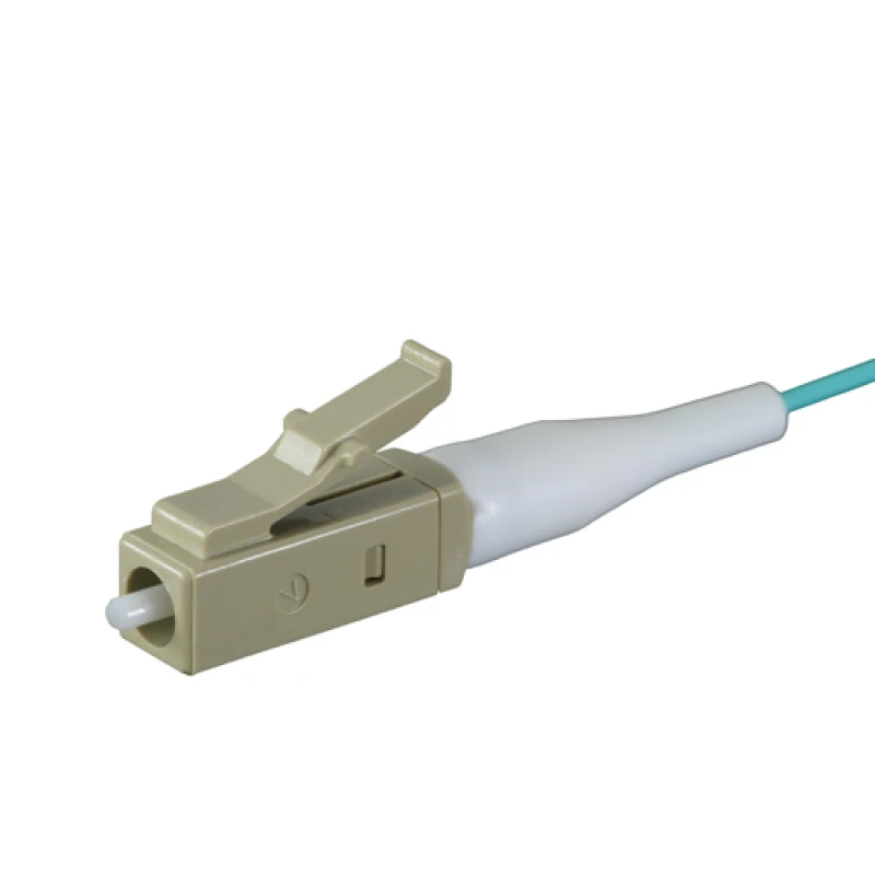 Image of Cablenet 1m OM3 50/125 LC Pigtail Aqua Fibre Pigtail 900um