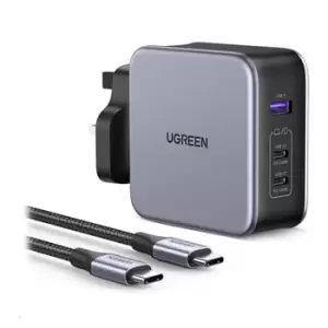Image of Ugreen 90322 GAN FAST CHARGER 140W 3PIN WITH CABLE EB