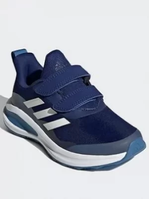 Image of adidas Fortarun Double Strap Running Shoes, Blue/White, Size 11