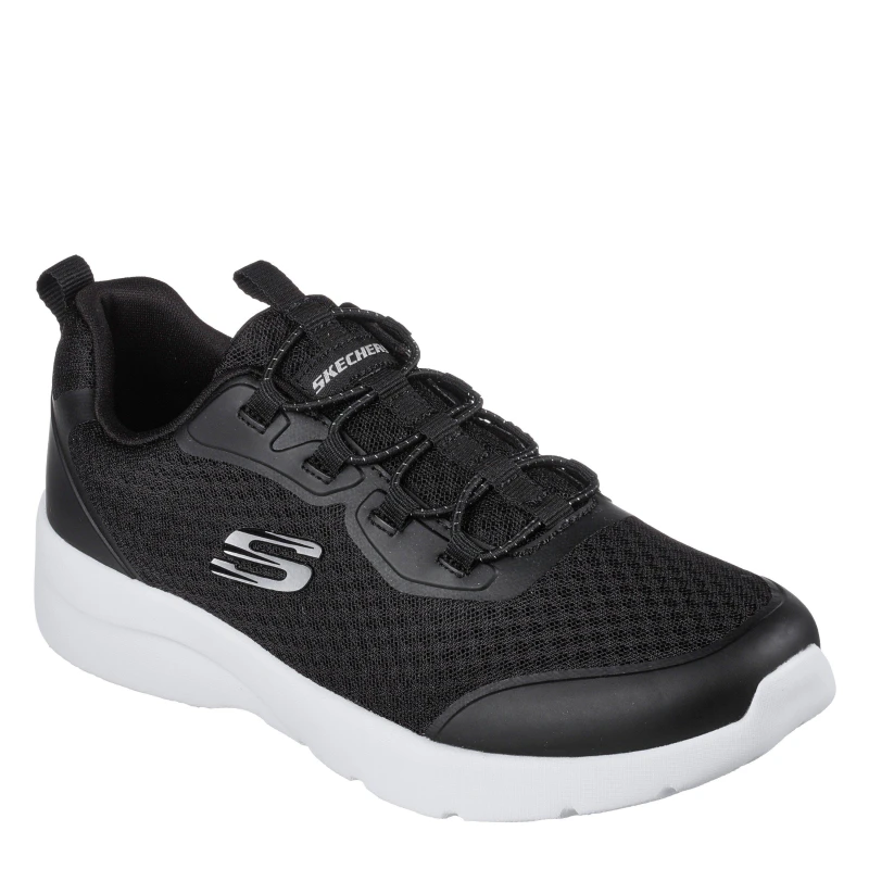 Image of Skechers Dynamight 2.0 Social Orbit Womens Trainers Black/White female 3 (36)