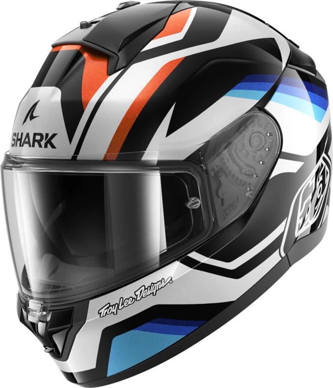 Image of Shark Ridill 2 Apex Helmet, black-white-blue-orange, Size M for Men