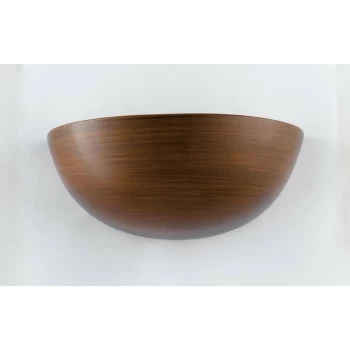 Image of Fan Europe Lighting - Fan Europe MORITZ Wall Uplight Walnuts 25x12.5x12.5cm