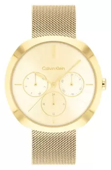 Image of Calvin Klein 25200339 Shape (38.5mm) Gold Dial / Gold Steel Watch