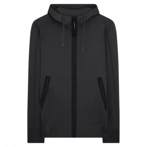 Image of CP COMPANY Full Zip Goggle Hoodie - Black