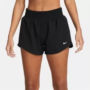 Image of Nike Dri-FIT One Womens Mid-Rise 3 Brief-Lined Shorts - Black