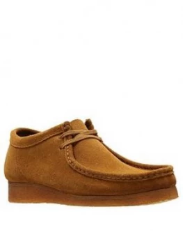 Image of Clarks Originals Suede Wallabee Shoes - Cola