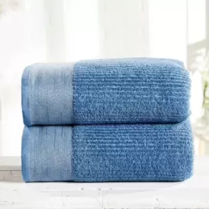 Image of Metallic Towel Bale Set (Pack of 6) (One Size) (Denim) - Denim - Mayfair