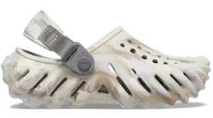 Image of Crocs Echo Marbled Clogs Kids Bone / Multi J4