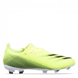 Image of adidas X Ghosted .3 Junior FG Football Boots - SolYellow/Blue