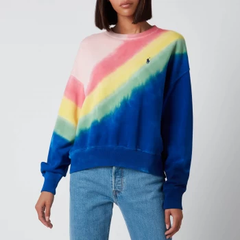 Image of Polo Ralph Lauren Womens Tie Dye Sweatshirt - Multi - XS