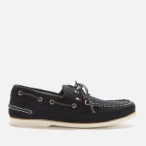 Image of Tommy Hilfiger Mens Classic Suede Boat Shoes - Desert Sky - EU 45/UK 10.5