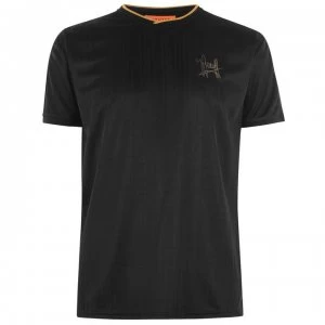 Image of Cruyff Brossa Short Sleeve Football Shirt - Black