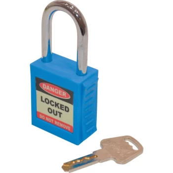 Image of Safety Lockout Blue Key Padlock - 20MM