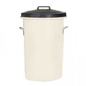 Image of Slingsby Heavy Duty Coloured Dustbin 85 Litre White 311967