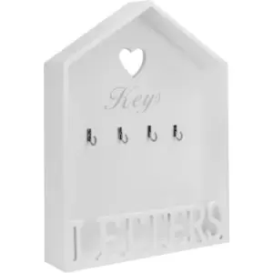 Image of Letter & Key Rack M&W - White