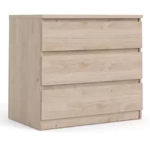 Image of Furniture To Go - Naia Chest of 3 Drawers in Jackson Hickory Oak - Oak