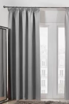 Image of Pair of Ready Made Thermal Pencil Pleat Blackout Curtains