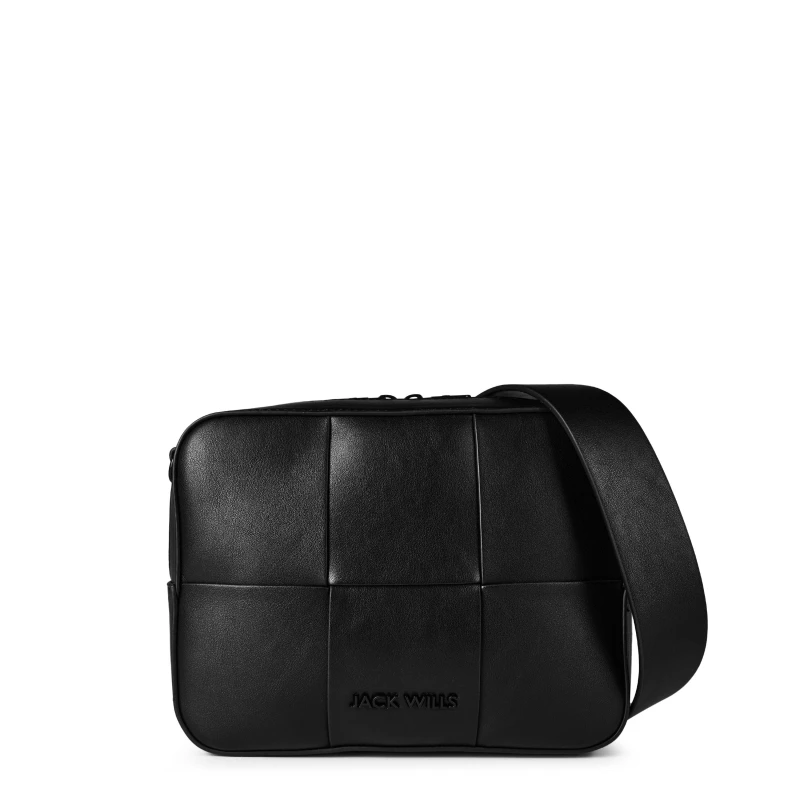Image of Jack Wills Weave Camera Bag - Black One Size