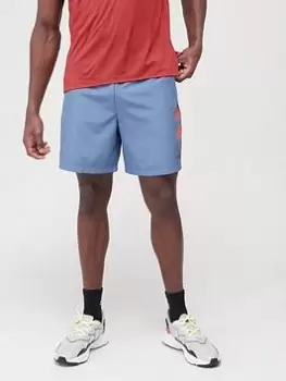 Image of adidas Train D2M Stacked Logo Shorts - Grey, Size S, Men