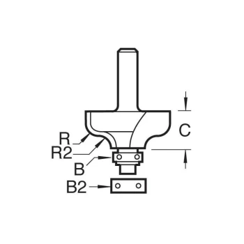 Image of Trend - C099X1/4 SELF GUIDED OGEE 6.3MM RADIUS