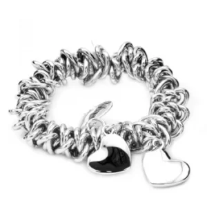 Image of Ladies Fiorelli Stainless Steel Bracelet Elasticated SWAROVSKI Elements