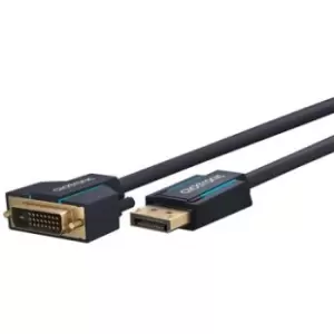Image of Clicktronic DVI-D Dual-Link / Active DisplayPort Cable - 5m - Black