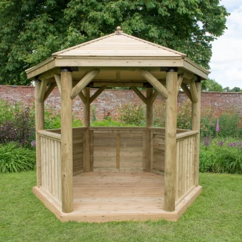 Image of Forest (Installation Included) Timber Roof Gazebo - 3m