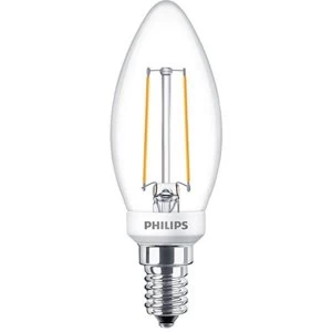 Image of Philips 2.7W LEDCandle E14 Small Edison Screw Very Warm White Dimmable - 70980100