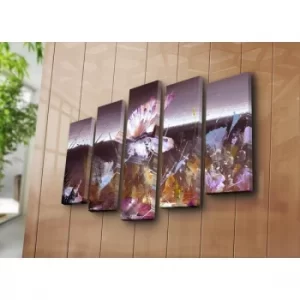 Image of 5PATK-70 Multicolor Decorative Canvas Painting (5 Pieces)