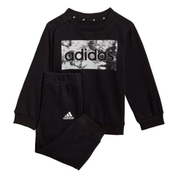 Image of adidas Essentials Sweatshirt and Pants Kids - Black / White