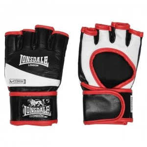 Image of Lonsdale Pro MMA Fighting Gloves Adults - Black