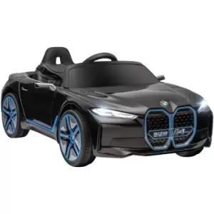 Image of Homcom - bmw i4 Licensed 12V Kids Electric Ride-On Car w/ Remote Control - Black - Black
